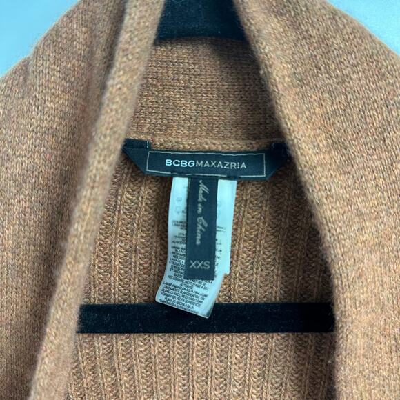 BCBGMaxazria Cardigan XXS Tan Merino Wool Blend‎ - Picture 2 of 8